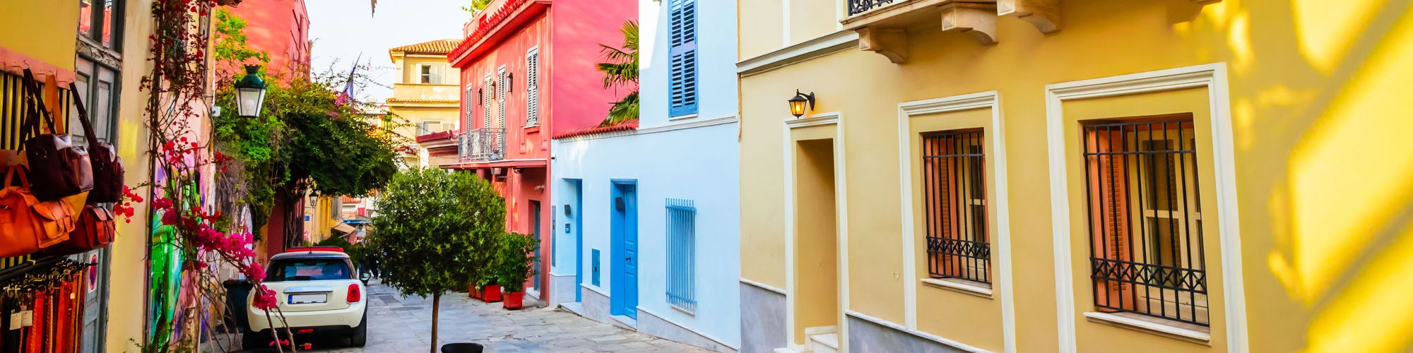 Beautiful,Street,In,Plaka,District,,Athens,,Greece.