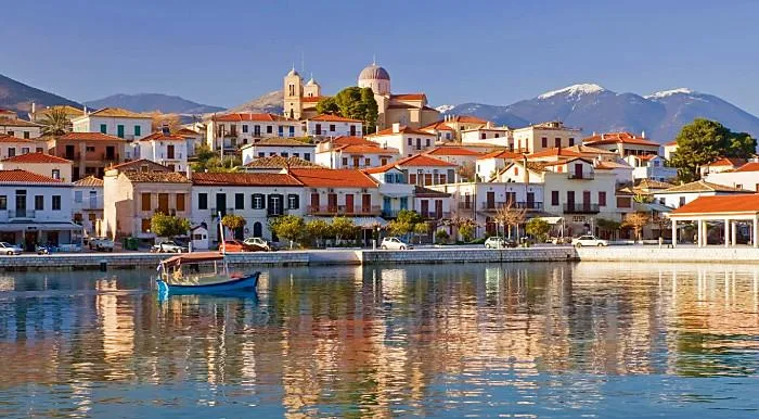 View of Galaxidi harbour