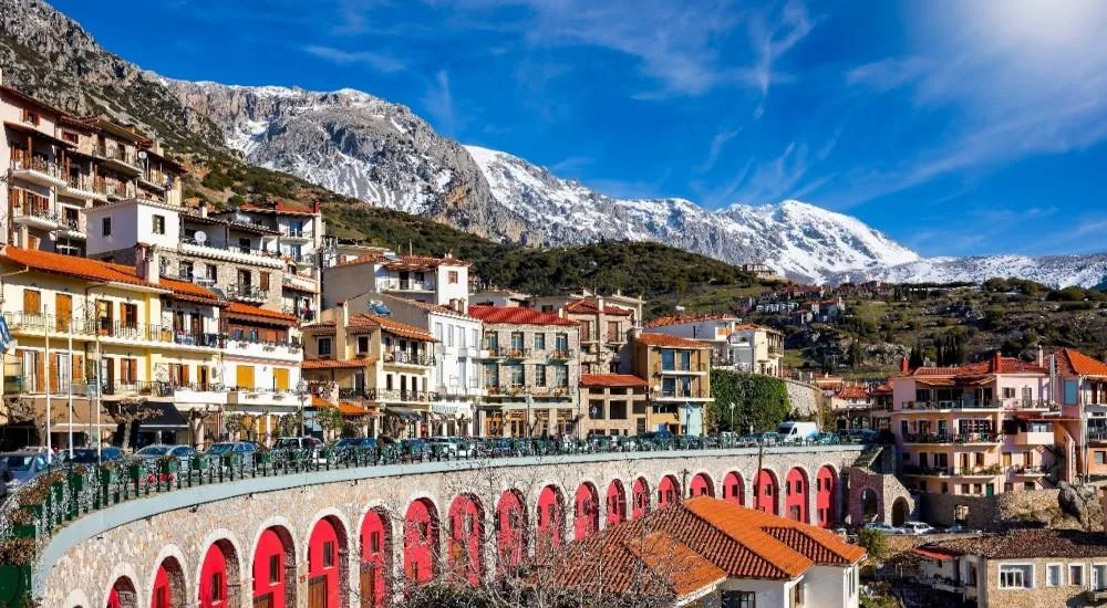 Arachova on the slopes of Mount Parnassos