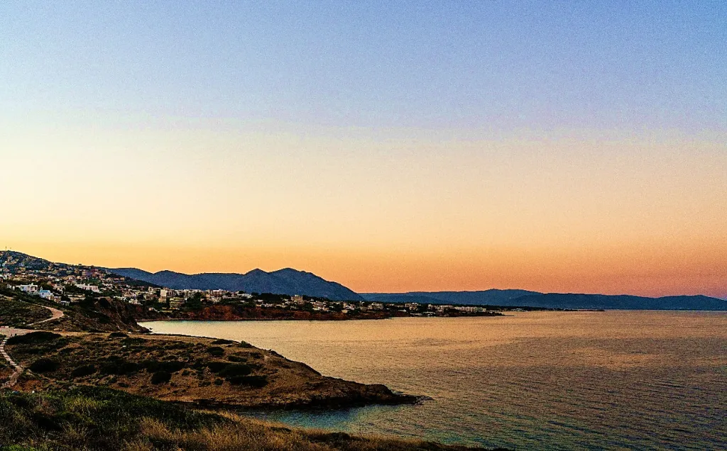 Return drive from Sounion to Athens along the Athenian Riviera