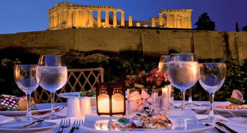 Divani Palace Acropolis hotel in central Athens with views of the Acropolis.